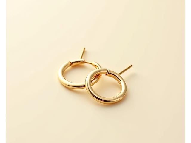 K10ゴールドフープピアス